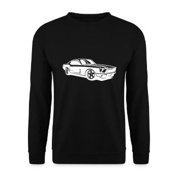automobile - Unisex Sweatshirt - black - Front - Alina (178cm) & Michal (187cm)