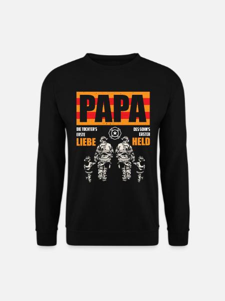 Feuerwehr Papa - Unisex Pullover - Schwarz