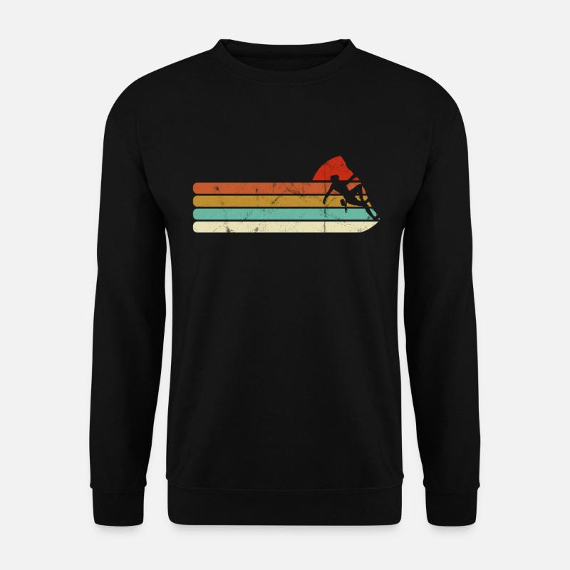 Kletterer Klettern Berge Retro - Unisex Pullover - Schwarz
