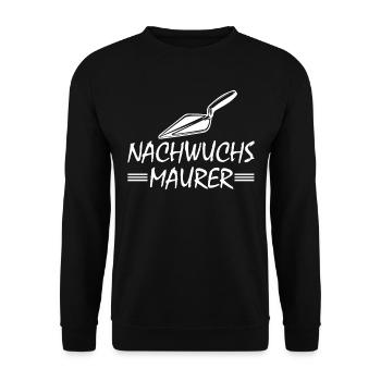 Nachwuchs Maurer - Unisex Pullover - Schwarz - Vorne - Alina (178cm) & Michal (187cm)