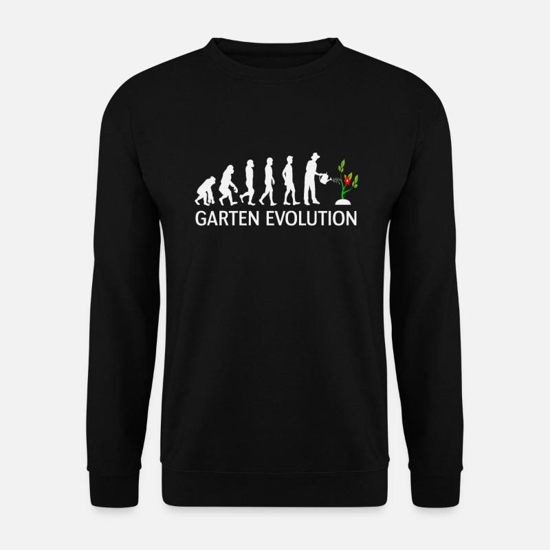 Garten Evolution - Unisex Pullover - Schwarz