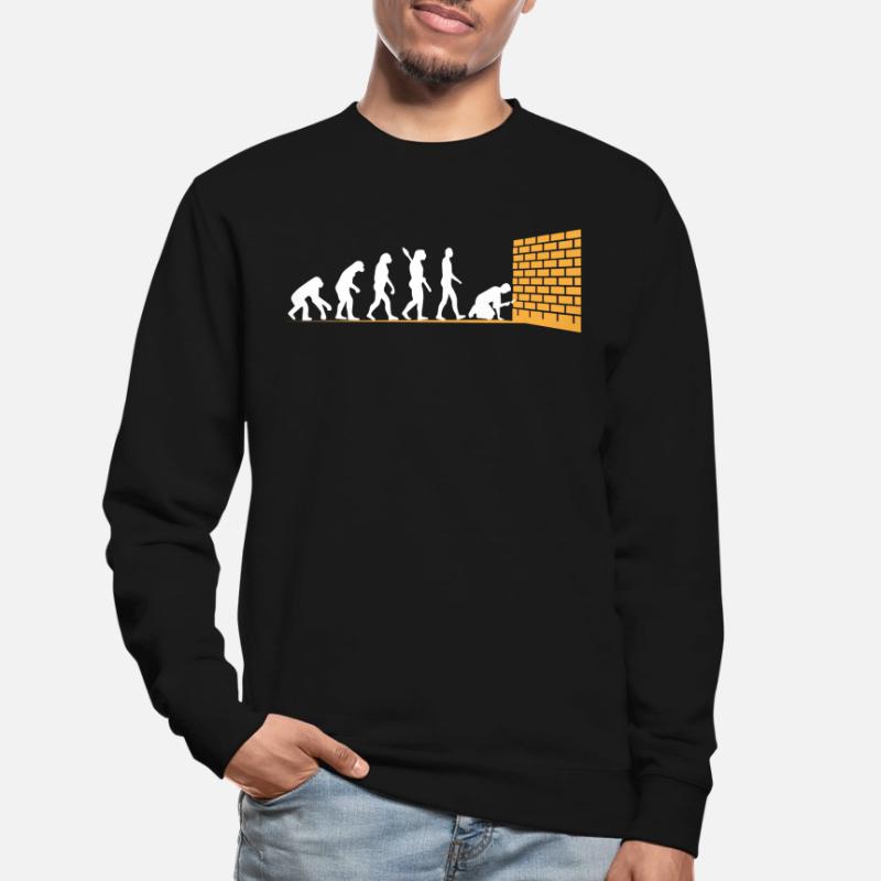 Evolution du maçon Sweat-shirt Unisexe