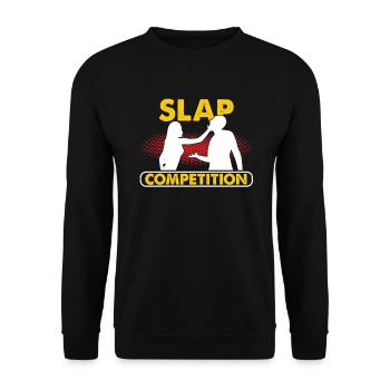 Slap Wettbewerb Slap Off Contest Russian Sports - Unisex Pullover - Schwarz - Vorne - Alina (178cm) & Michal (187cm)