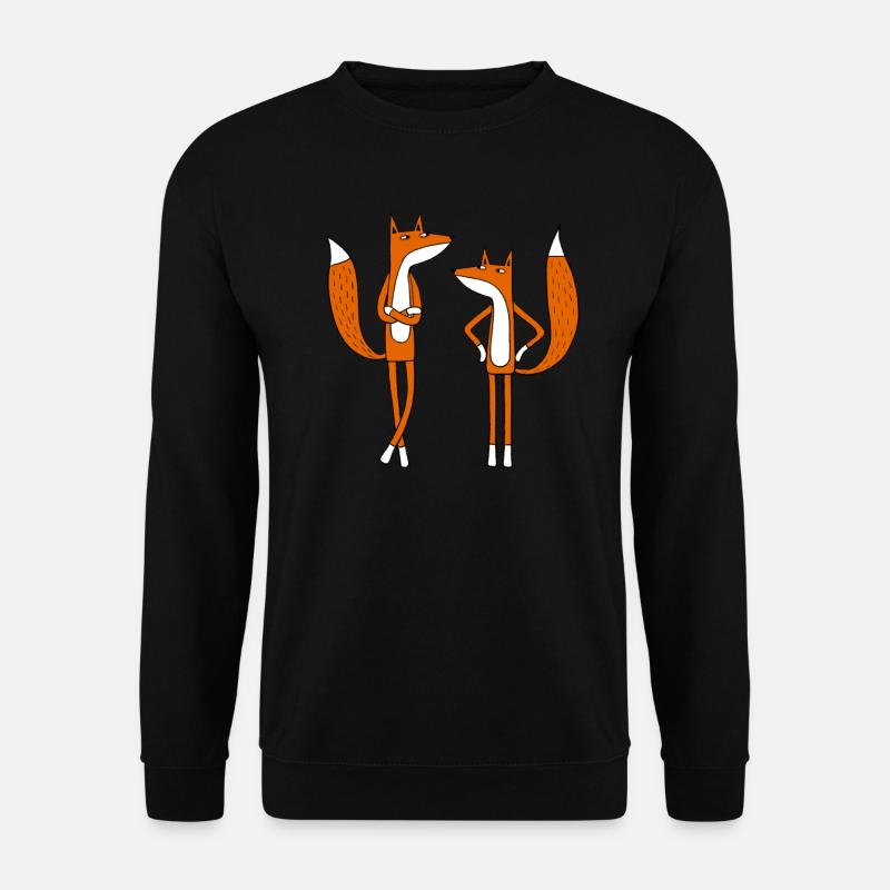 Foxes with Attitude - Unisex Sweatshirt - black