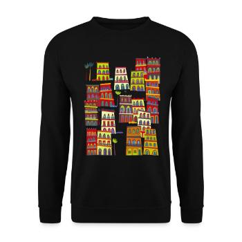 Havanna, Kuba - Unisex Pullover - Schwarz - Vorne - Alina (178cm) & Michal (187cm)