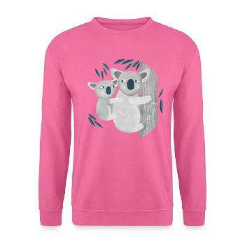 Koala - Sweat-shirt Unisexe - rose - Devant