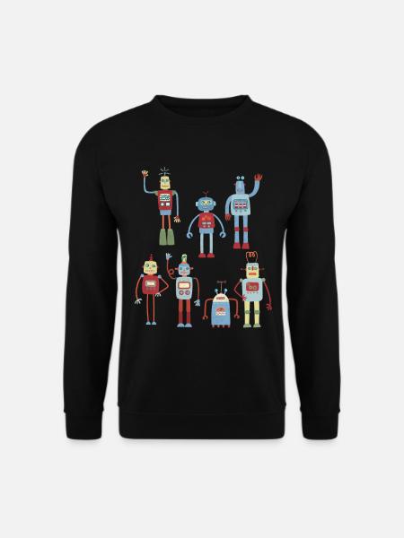 Robots - Sweat-shirt Unisexe - noir