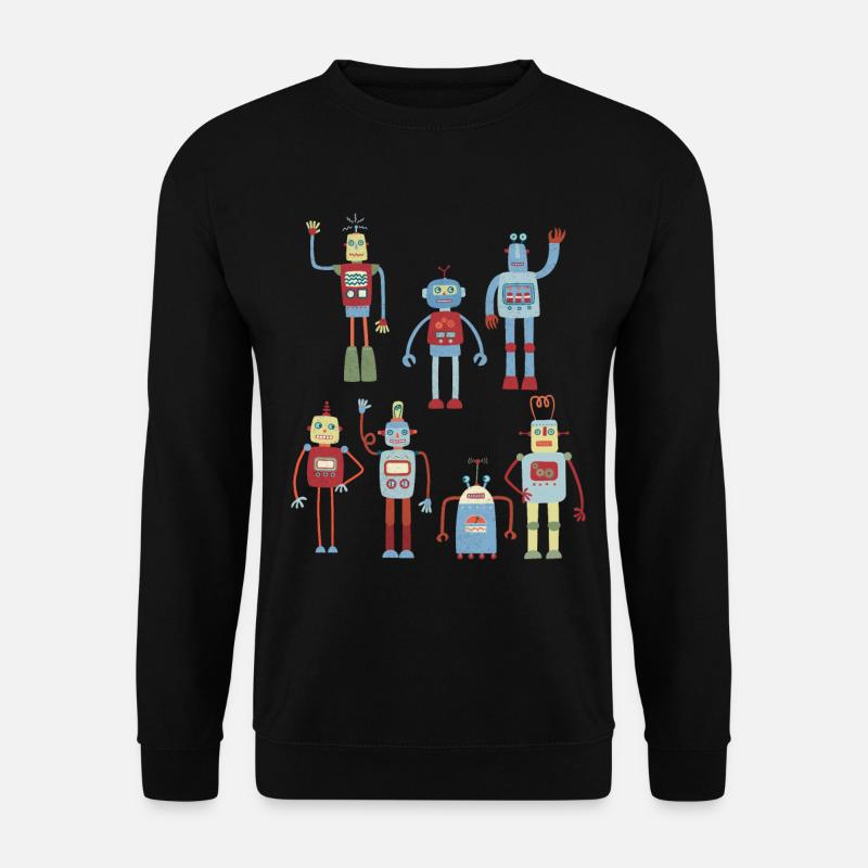 Robots - Sweat-shirt Unisexe - noir