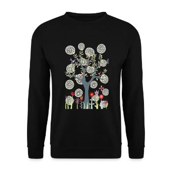 The Garden - Unisex Sweatshirt - black - Front - Alina (178cm) & Michal (187cm)