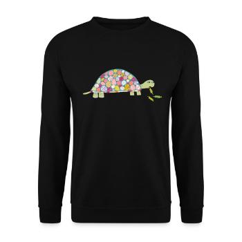Tortoise - Unisex Sweatshirt - black - Front - Alina (178cm) & Michal (187cm)