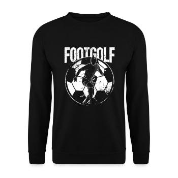 Soccer Golf Golfer Players Football Gift Awesome - Unisex Sweatshirt - black - Front - Alina (178cm) & Michal (187cm)