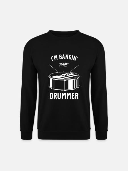Drummer Girlfriend I'm Bangin The Drummer - Unisex Sweatshirt - black