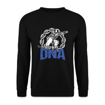 C'est dans mon ADN Snowboarding Cadeau d'hiver de sports d'hiver - Sweat-shirt Unisexe - noir - Devant - Alina (178cm) & Michal (187cm)
