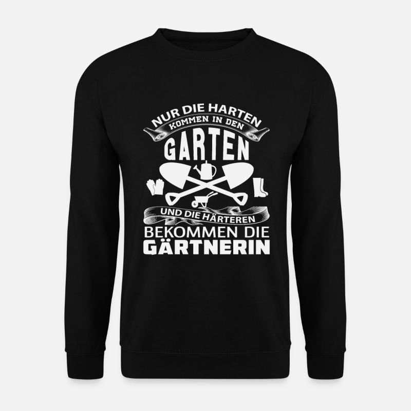 NUR DIE HARTEN KOMMEN IN DEN GARTEN - Unisex Pullover - Schwarz