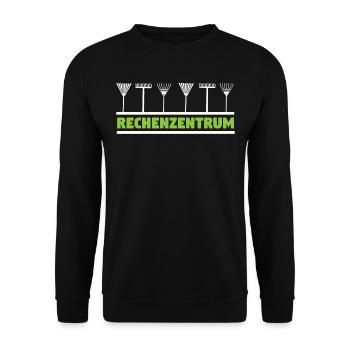 Rechenzentrum - Unisex Pullover - Schwarz - Vorne - Alina (178cm) & Michal (187cm)