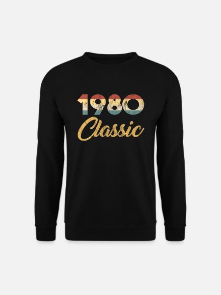 40 ème cadeau d'anniversaire pour hommes et femmes 1980 - Sweat-shirt Unisexe - noir