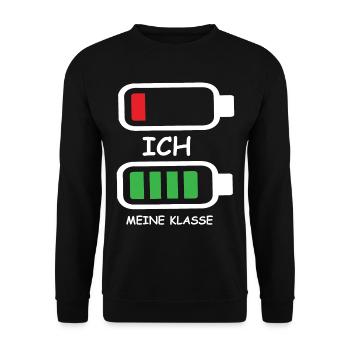 Akku - Ich Und Meine Klasse - Unisex Pullover - Schwarz - Vorne - Alina (178cm) & Michal (187cm)