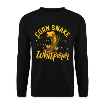 Murmure de serpent de maïs - Sweat-shirt Unisexe - noir - Devant - Alina (178cm) & Michal (187cm)
