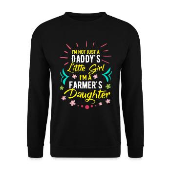 Fille d'agriculteurs - Sweat-shirt Unisexe - noir - Devant - Alina (178cm) & Michal (187cm)