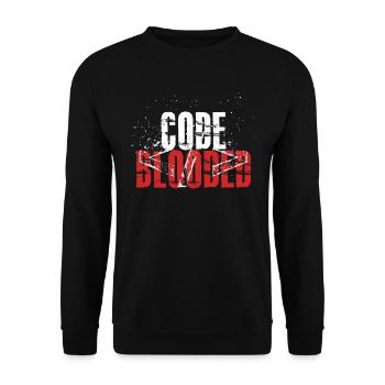 Programming Decipher Programmer Computer - Unisex Sweatshirt - black - Front - Alina (178cm) & Michal (187cm)