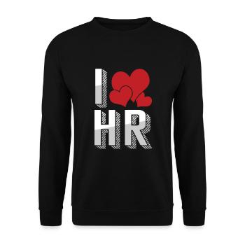 Gestionnaire des ressources humaines Gestion des employés - Sweat-shirt Unisexe - noir - Devant - Alina (178cm) & Michal (187cm)