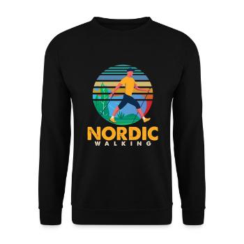 Trekking Trekkers Mountains Alpinisme - Sweat-shirt Unisexe - noir - Devant - Alina (178cm) & Michal (187cm)