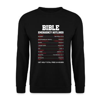 Christian Religion Dieu Christianisme Jésus cadeau - Sweat-shirt Unisexe - noir - Devant - Alina (178cm) & Michal (187cm)
