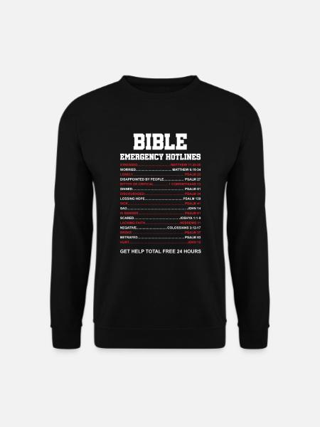 Christliche Religion Gott Christentum Jesus Geschenk - Unisex Pullover - Schwarz