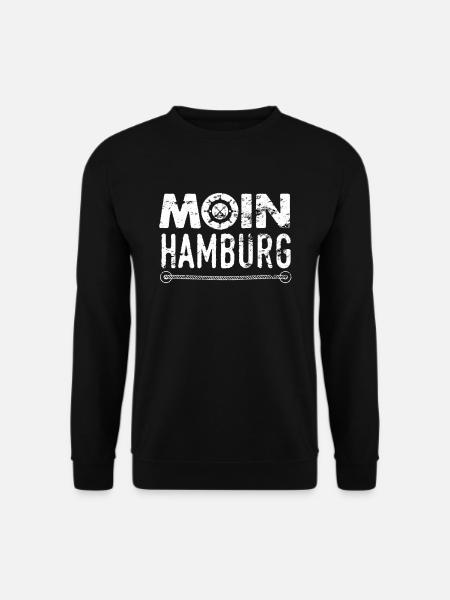 Moin Moin Hamburg - Unisex Pullover - Schwarz