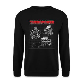 Mechanical Engineering Repair Machine Funny Gift - Unisex Sweatshirt - black - Front - Alina (178cm) & Michal (187cm)