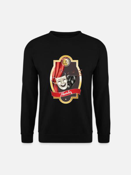 Drama Schauspieler Schauspielerin Broadway Theatre Dreharbeiten - Unisex Pullover - Schwarz
