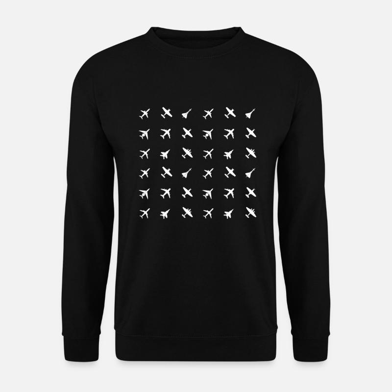 Avion pilote volant Aviator Engineers - Sweat-shirt Unisexe - noir