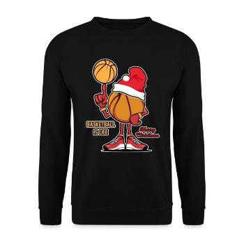 Le basket-ball est la vie cadeau de joueur sportif de Noël - Sweat-shirt Unisexe - noir - Devant - Alina (178cm) & Michal (187cm)
