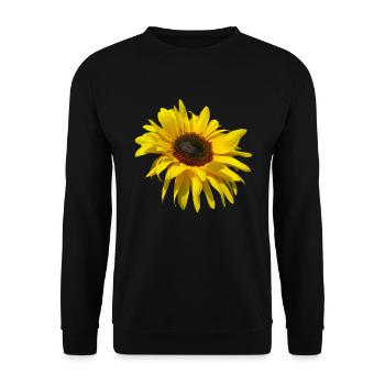 tournesol en fleurs, tournesols, fleurs, pétales - Sweat-shirt Unisexe - noir - Devant - Alina (178cm) & Michal (187cm)