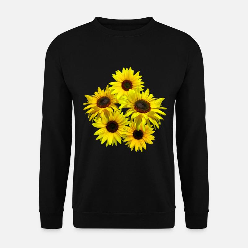 Sonnenblumenstrauss, Sonnenblume, Sonnenblumen - Unisex Pullover - Schwarz