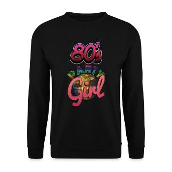 Cadeau d'anniversaire pour les femmes nées dans le classique des années 80 - Sweat-shirt Unisexe - noir - Devant - Alina (178cm) & Michal (187cm)