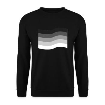 Cadeau de drapeau d'égalité de fierté hétérosexuelle LGBT - Sweat-shirt Unisexe - noir - Devant - Alina (178cm) & Michal (187cm)