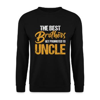 Les meilleurs frères promus au cadeau de l'oncle - Sweat-shirt Unisexe - noir - Devant - Alina (178cm) & Michal (187cm)