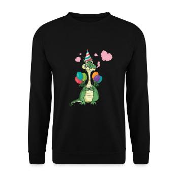 Birthday Celebration Gifts Mythical Dragons And - Unisex Sweatshirt - black - Front - Alina (178cm) & Michal (187cm)
