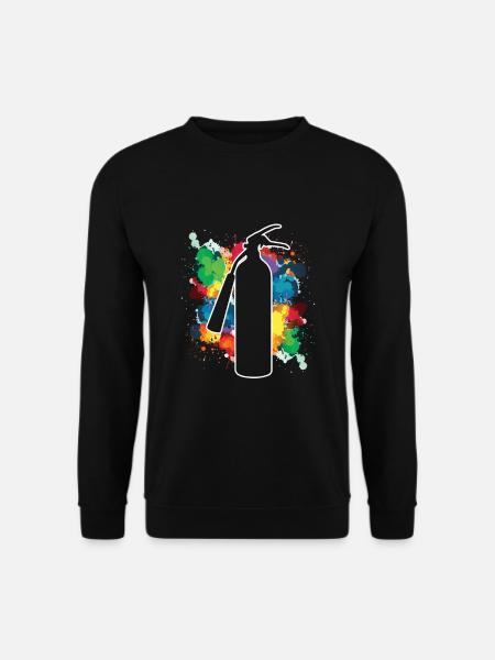 Fire Extinguisher Spray Paintings Graffiti - Unisex Sweatshirt - black