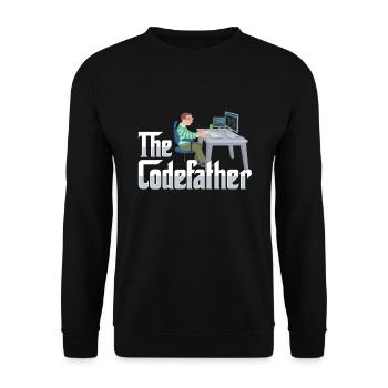 Funny IT Department Software Developer Computer - Unisex Sweatshirt - black - Front - Alina (178cm) & Michal (187cm)