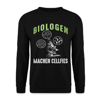 Biologen Machen Cellfies - Unisex Pullover - Schwarz - Vorne - Alina (178cm) & Michal (187cm)