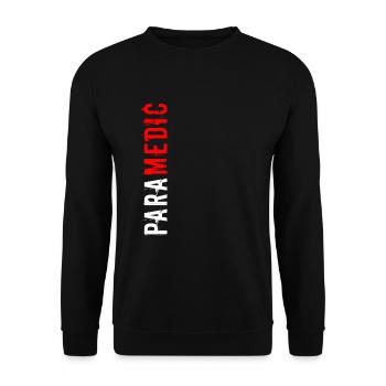 Sanitäter EMT EMS Medizin Caduceus Arzt - Unisex Pullover - Schwarz - Vorne - Alina (178cm) & Michal (187cm)