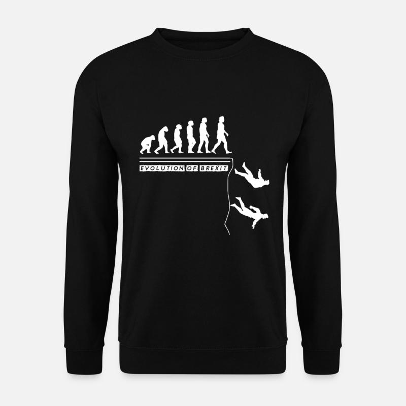 Evoluzione del Brexit British UK Europa Exit Gift - Felpa unisex - nero