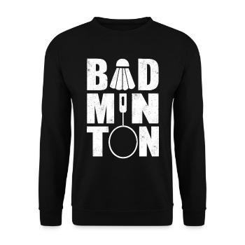 Badminton - Unisex Pullover - Schwarz - Vorne - Alina (178cm) & Michal (187cm)