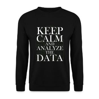 Programming Decipher Programmer Computer - Unisex Sweatshirt - black - Front - Alina (178cm) & Michal (187cm)