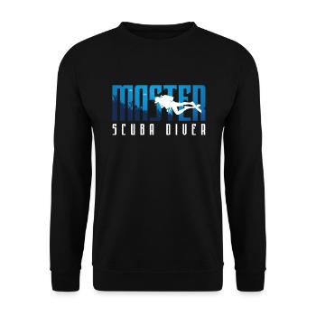 Master Scuba Diver Scuba Diving Sportgeschenk - Unisex Pullover - Schwarz - Vorne - Alina (178cm) & Michal (187cm)