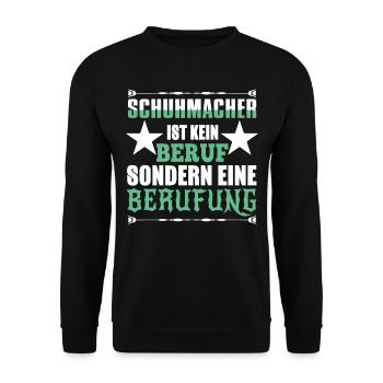 Schuhmacher Berufung - Unisex Pullover - Schwarz - Vorne - Alina (178cm) & Michal (187cm)