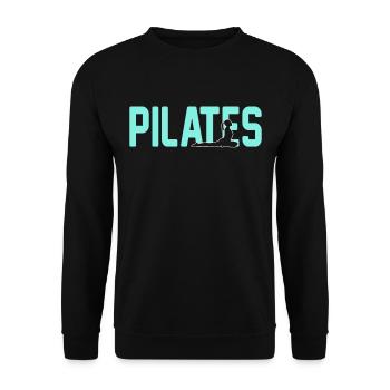 Pilates - Unisex Pullover - Schwarz - Vorne - Alina (178cm) & Michal (187cm)
