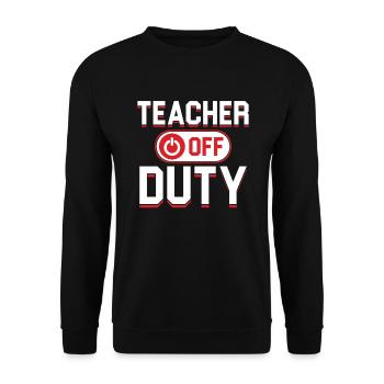 Cadeau d'école d'enseignement hors service - Sweat-shirt Unisexe - noir - Devant - Alina (178cm) & Michal (187cm)